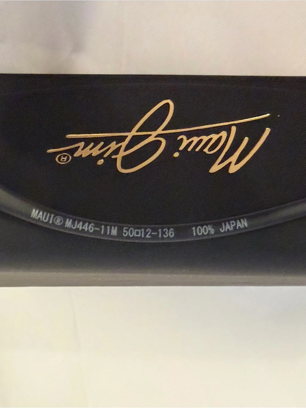 MAUI JIM KOMOHANA MJ446-11M Lightweight Black Rimless Sunglasses UNISEX Pristine